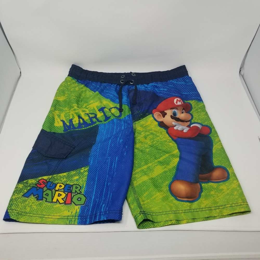 Boys Mario Swim Trunks
